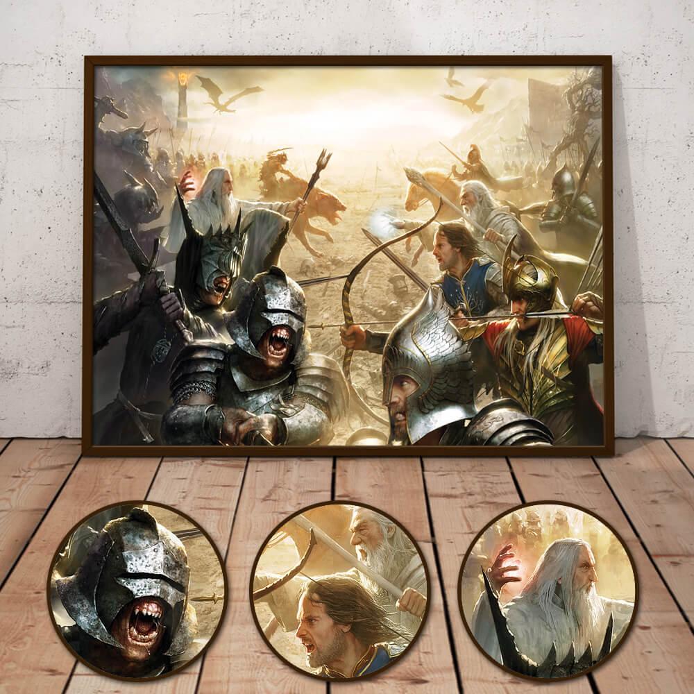 Lord of The Rings Battle of Middle Earth Wall Art Poster
