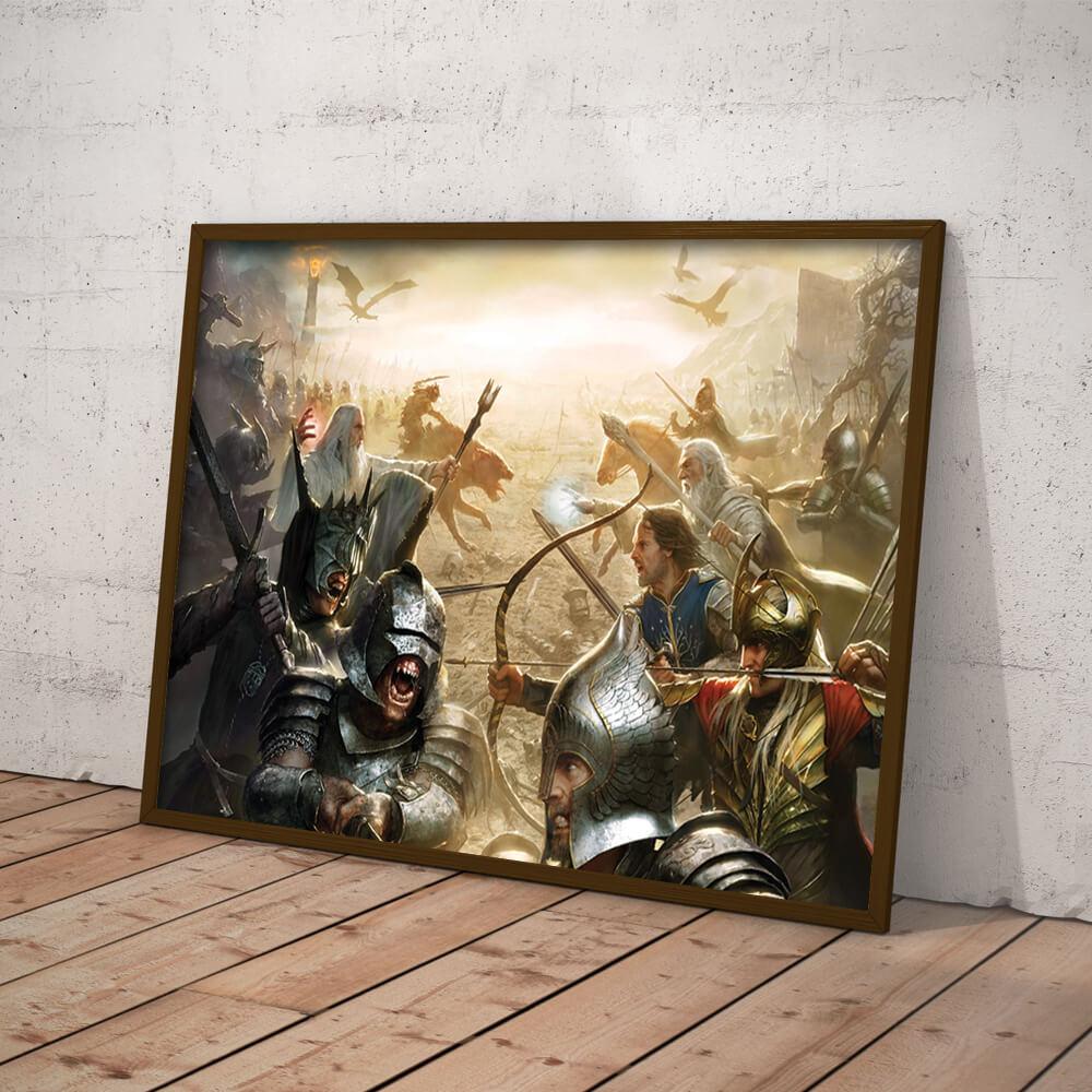 Lord of The Rings Battle of Middle Earth Wall Art Poster