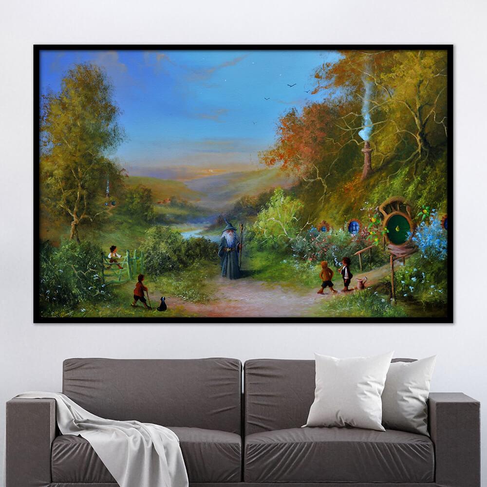 Lord of The Rings Landscape Paintings Wall Art Canvas Print Posters