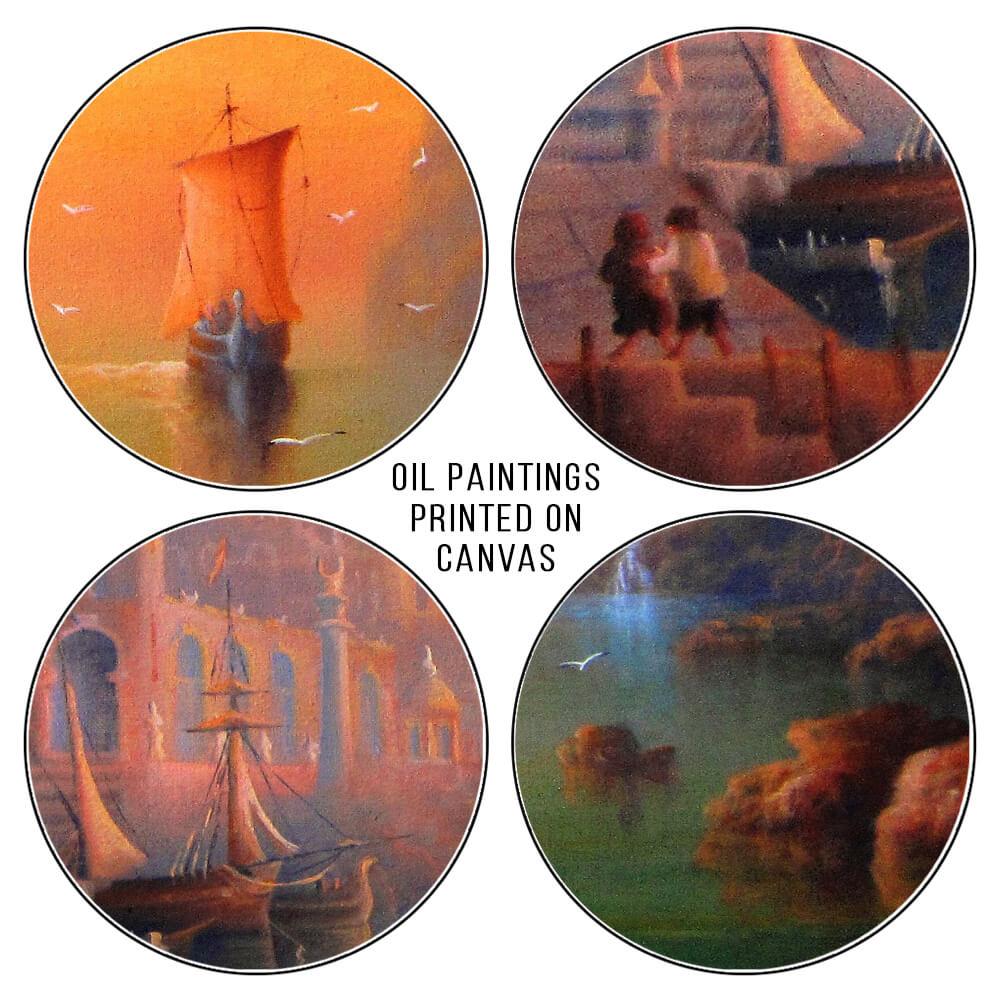 Lord of The Rings Landscape Wall Art Paintings Canvas Print Posters Grey Havens 