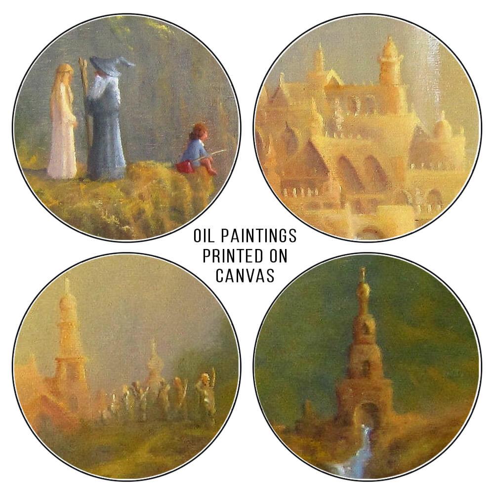 Lord of The Rings Landscape Wall Art Paintings Canvas Print Posters Last Homely House 