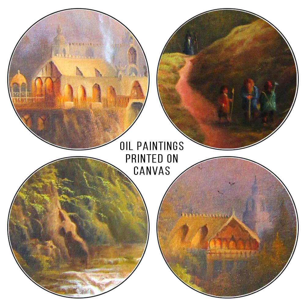 Lord of The Rings Landscape Wall Art Paintings Canvas Print Posters Rivendell 