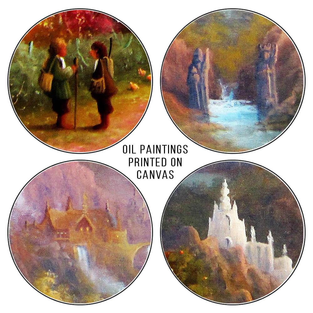 Lord of The Rings Landscape Wall Art Paintings Canvas Print Posters The Shire 