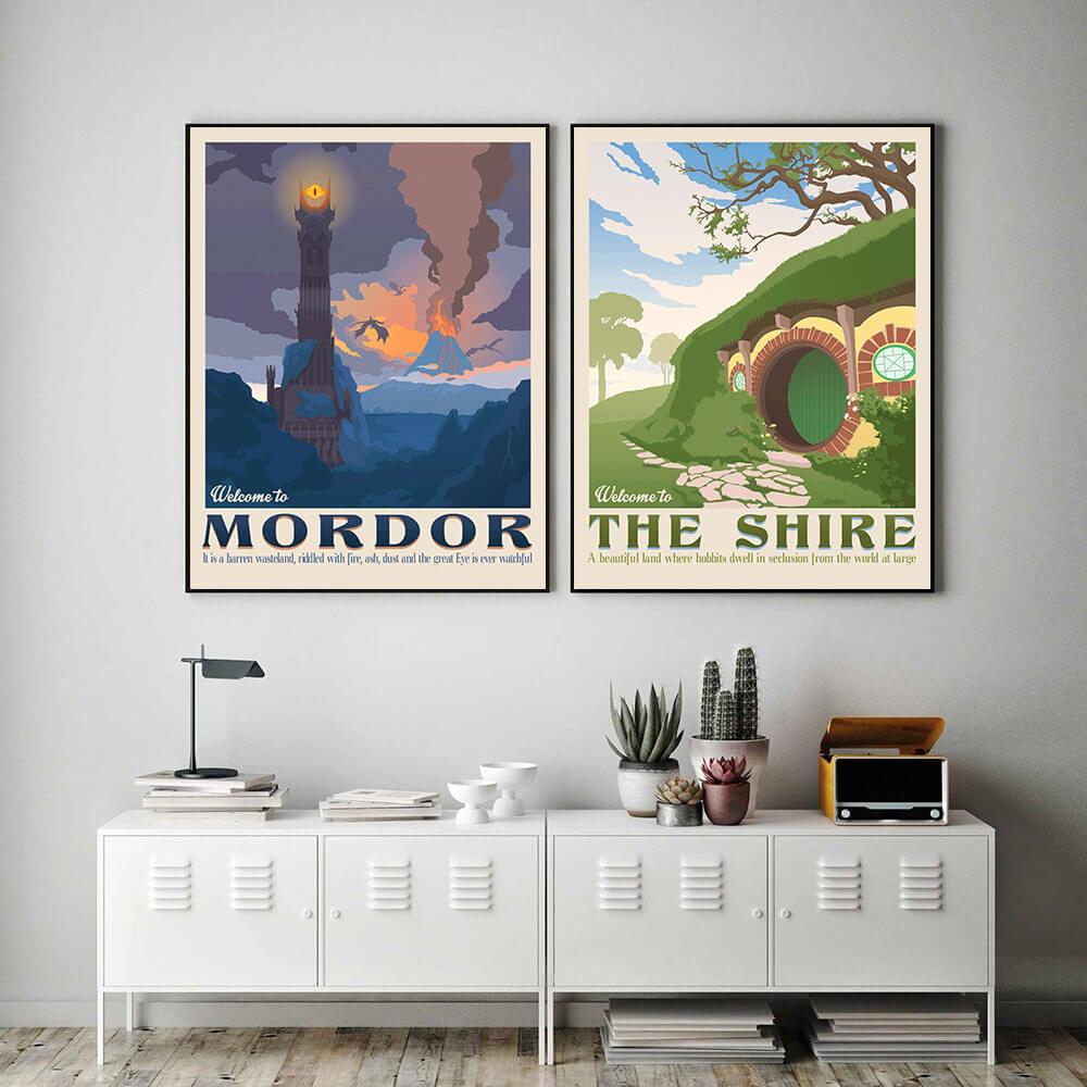 Lord of The Rings Middle Earth Landscapes Wall Art Posters