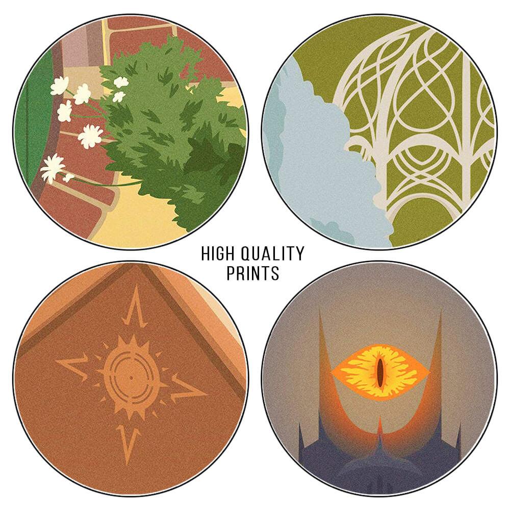 Lord of The Rings Middle Earth Landscapes Wall Art Posters