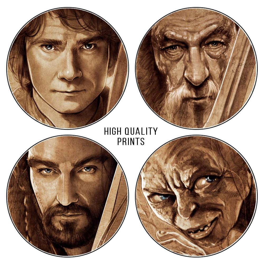 The Hobbit An Unexpected Journey Official Sketch Art Wall Posters