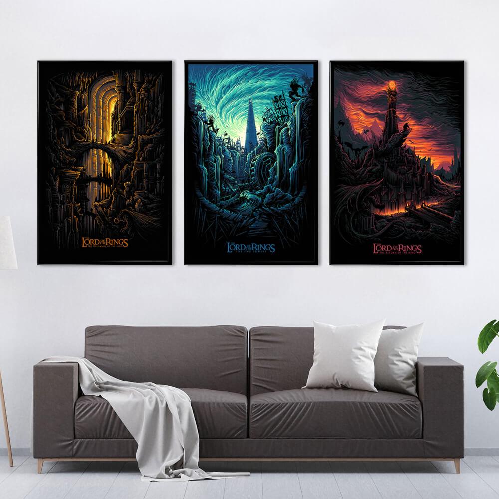 Lord of The Rings Epic Trilogy Wall Art Posters