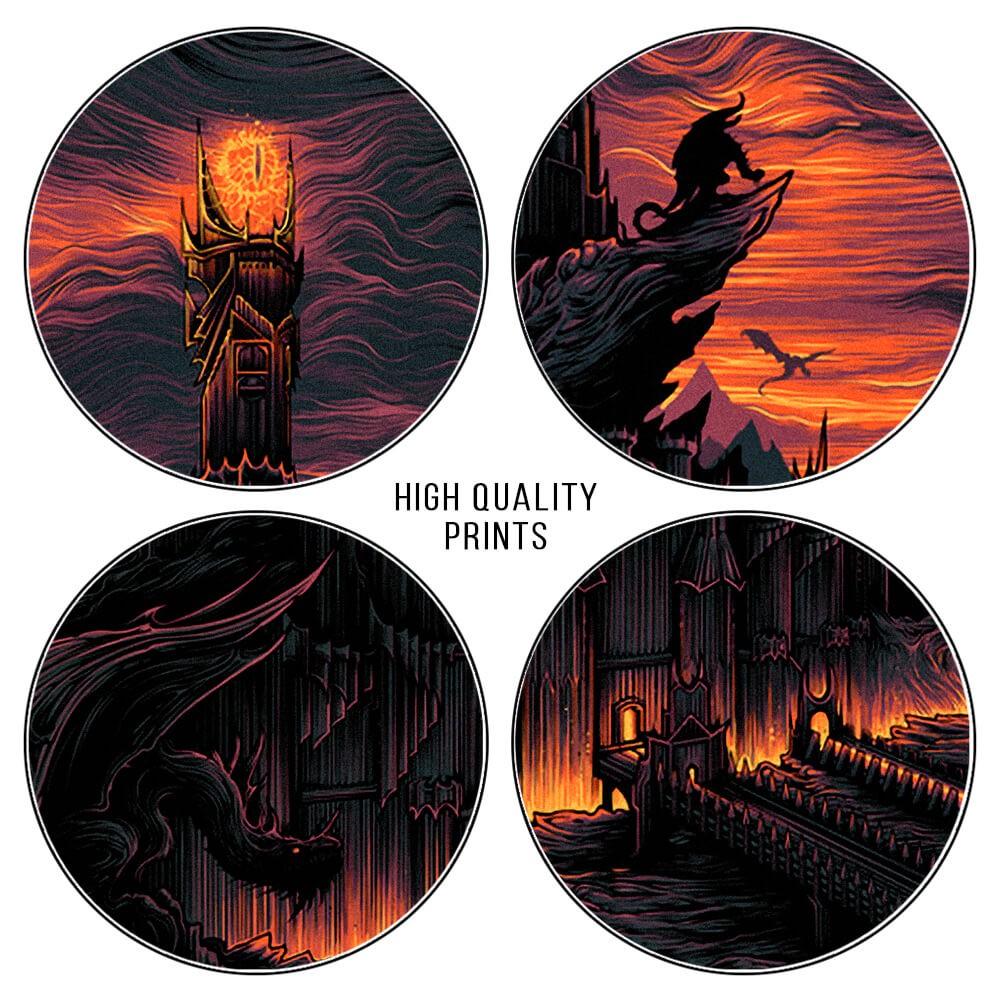 Lord of The Rings Epic Trilogy Wall Art Posters