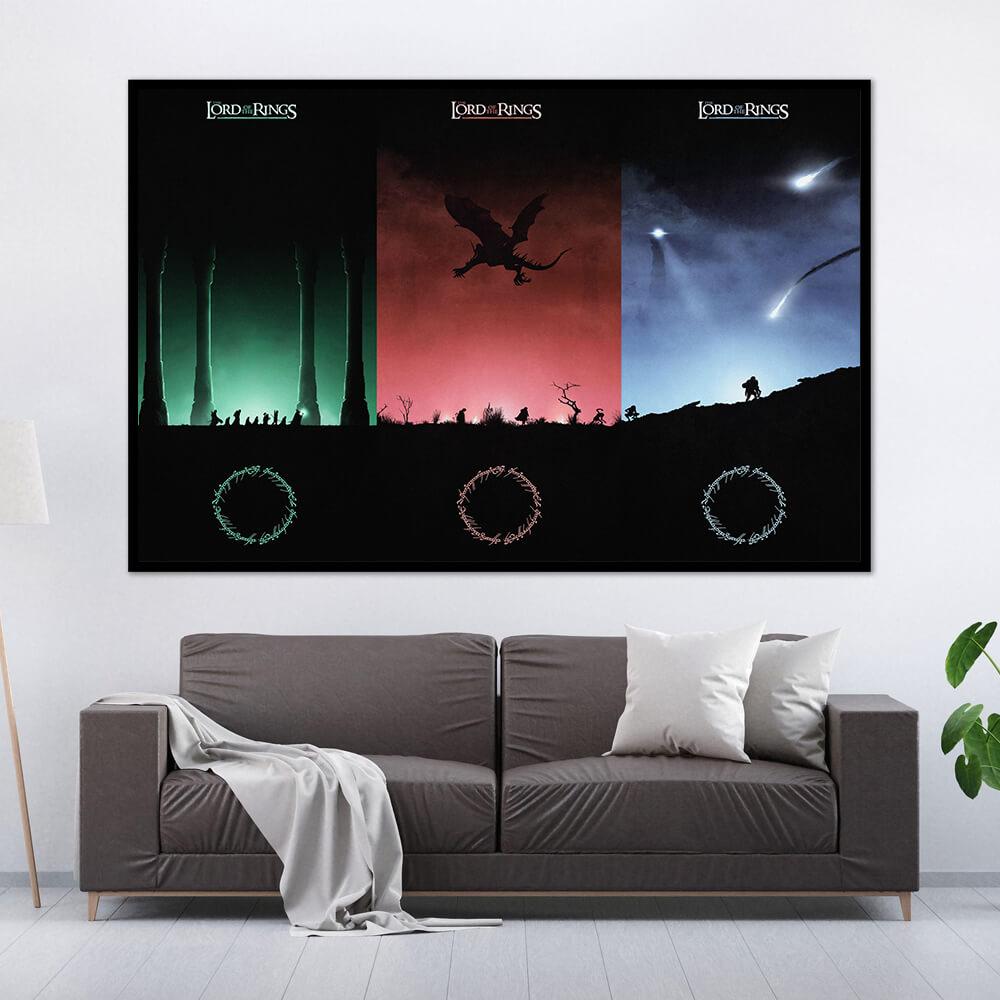 Lord of The Rings Trilogy Wall Art Poster