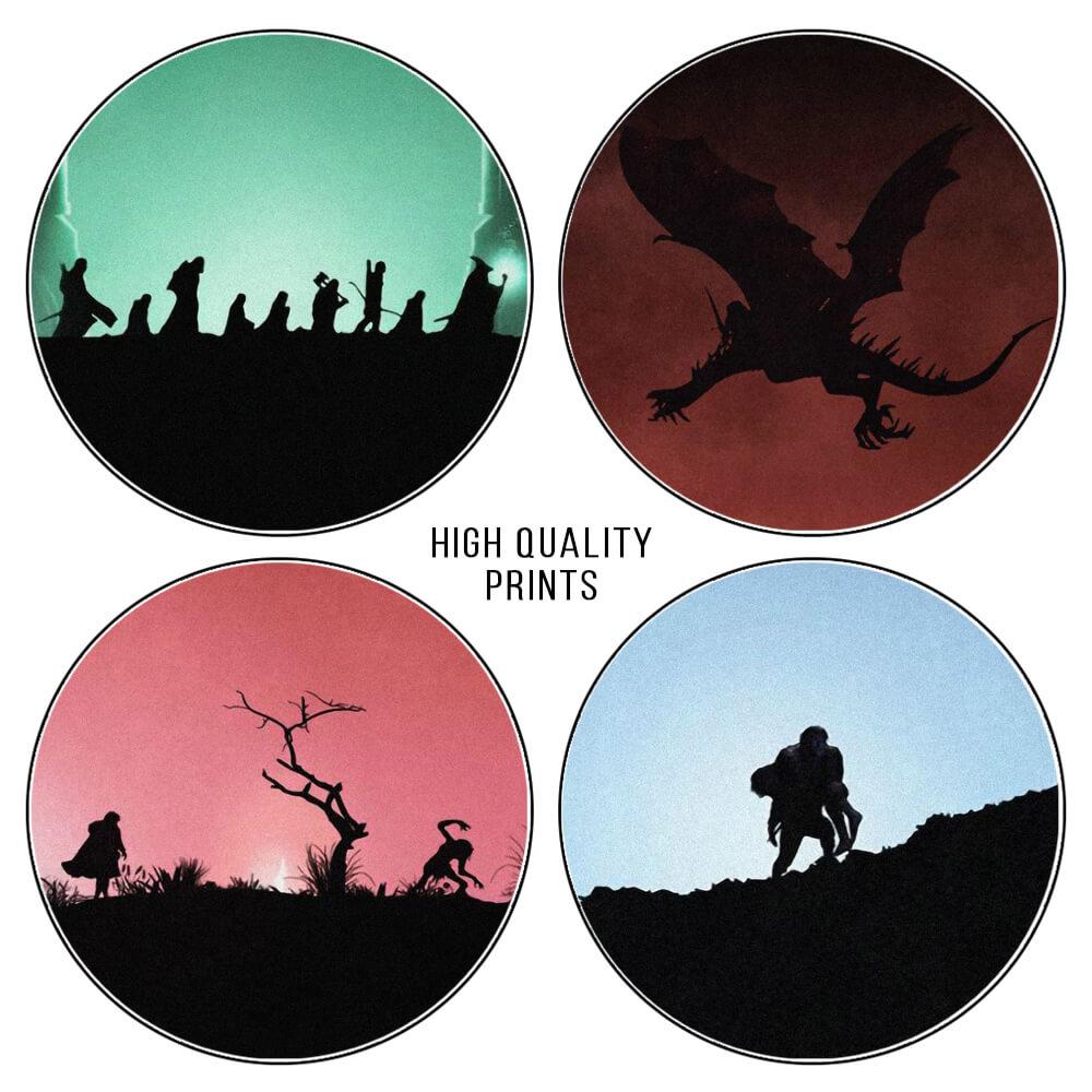 Lord of The Rings Trilogy Wall Art Poster