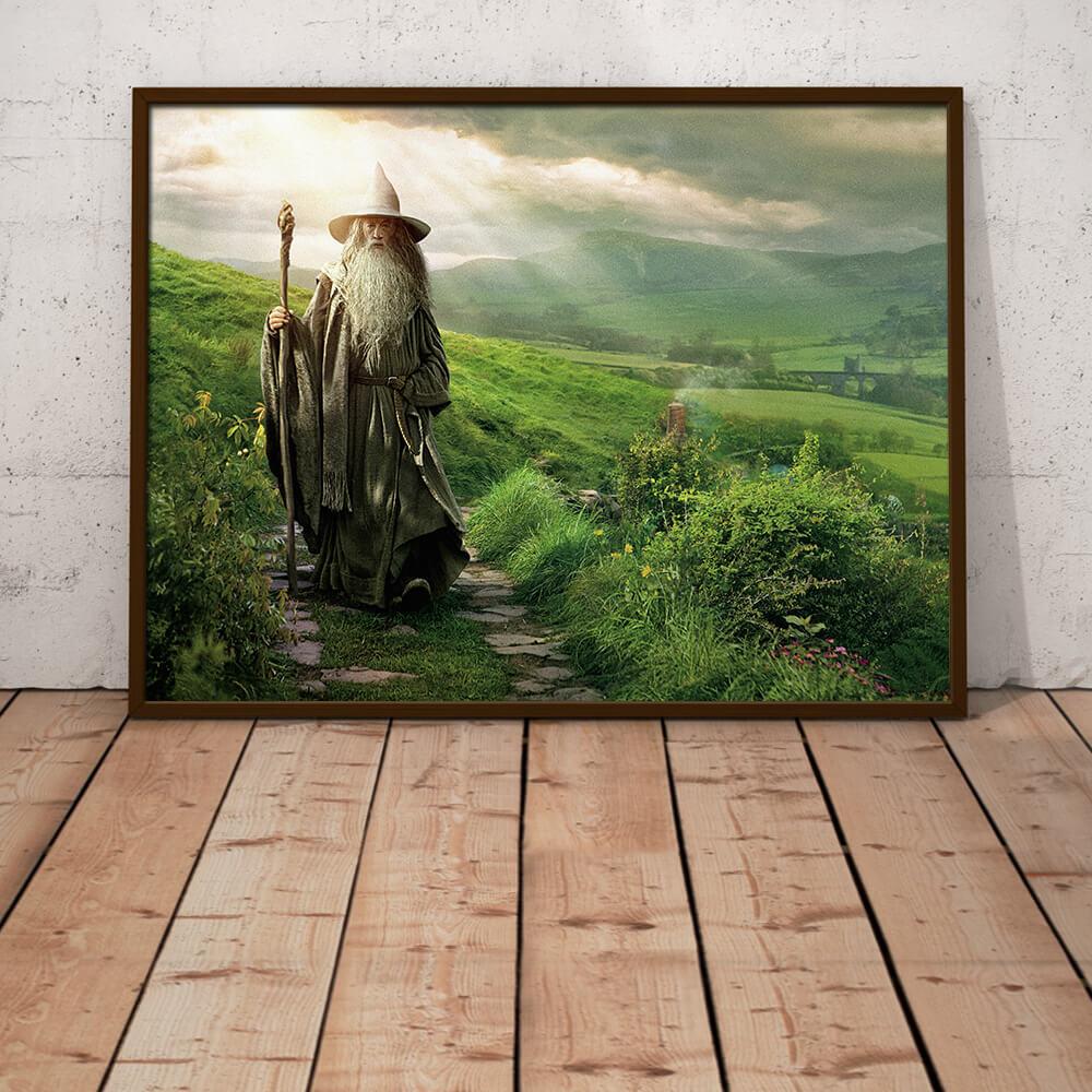 Lord of The Rings Hobbit Gandalf At Shire Wall Art Poster