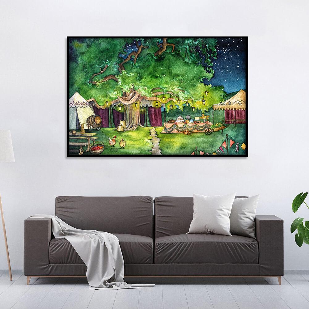 Lord of The Rings Party At Shire Hobbiton Wall Art Poster