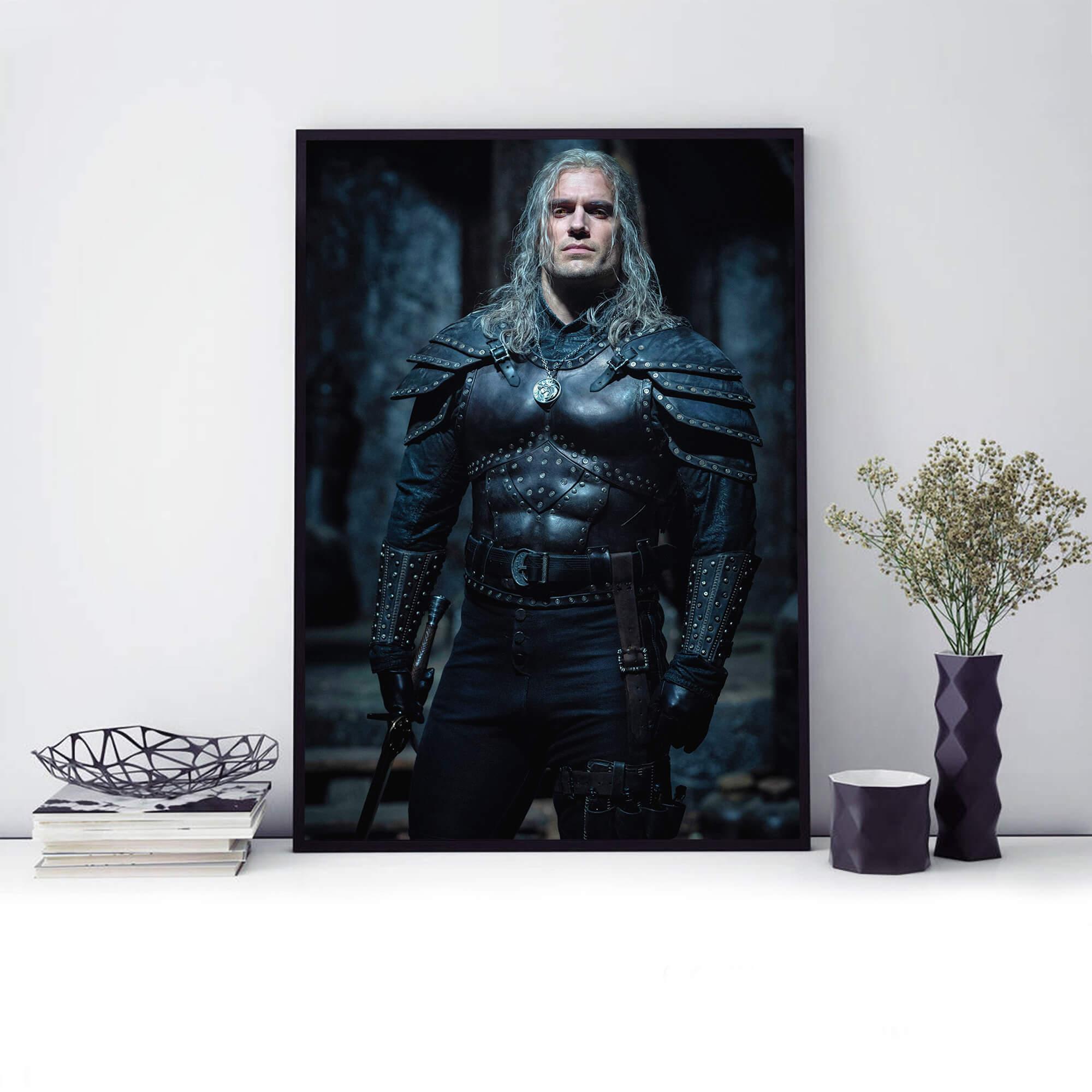 Witcher Season 2 Henry Cavill Geralt of Rivia Armor Wall Art Poster