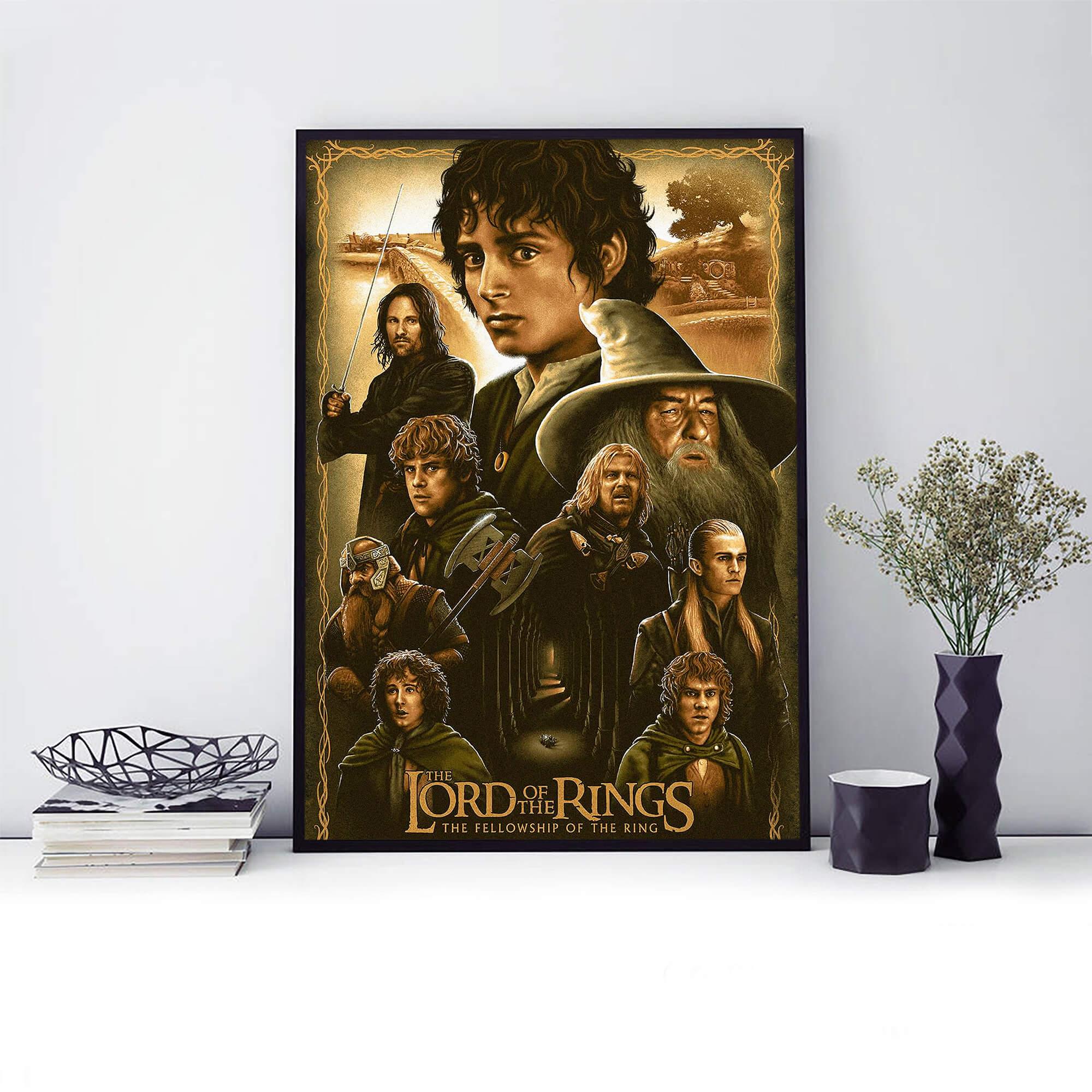 Lord of The Rings Vintage Fantasy Trilogy Wall Art Posters