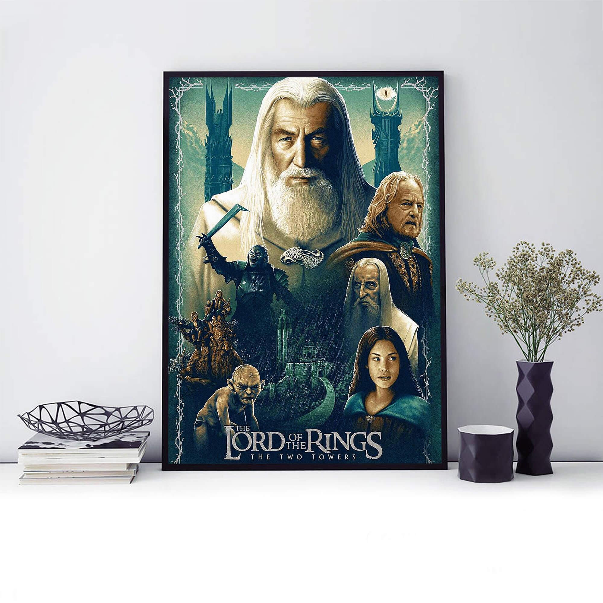 Lord of The Rings Vintage Fantasy Trilogy Wall Art Posters