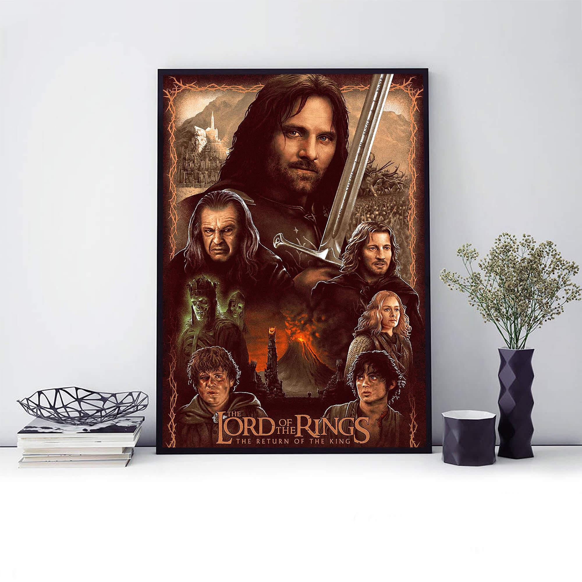 Lord of The Rings Vintage Fantasy Trilogy Wall Art Posters