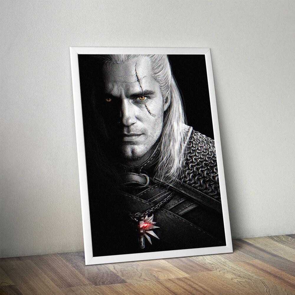 Witcher Henry Cavill Geralt of Rivia Wall Art Poster