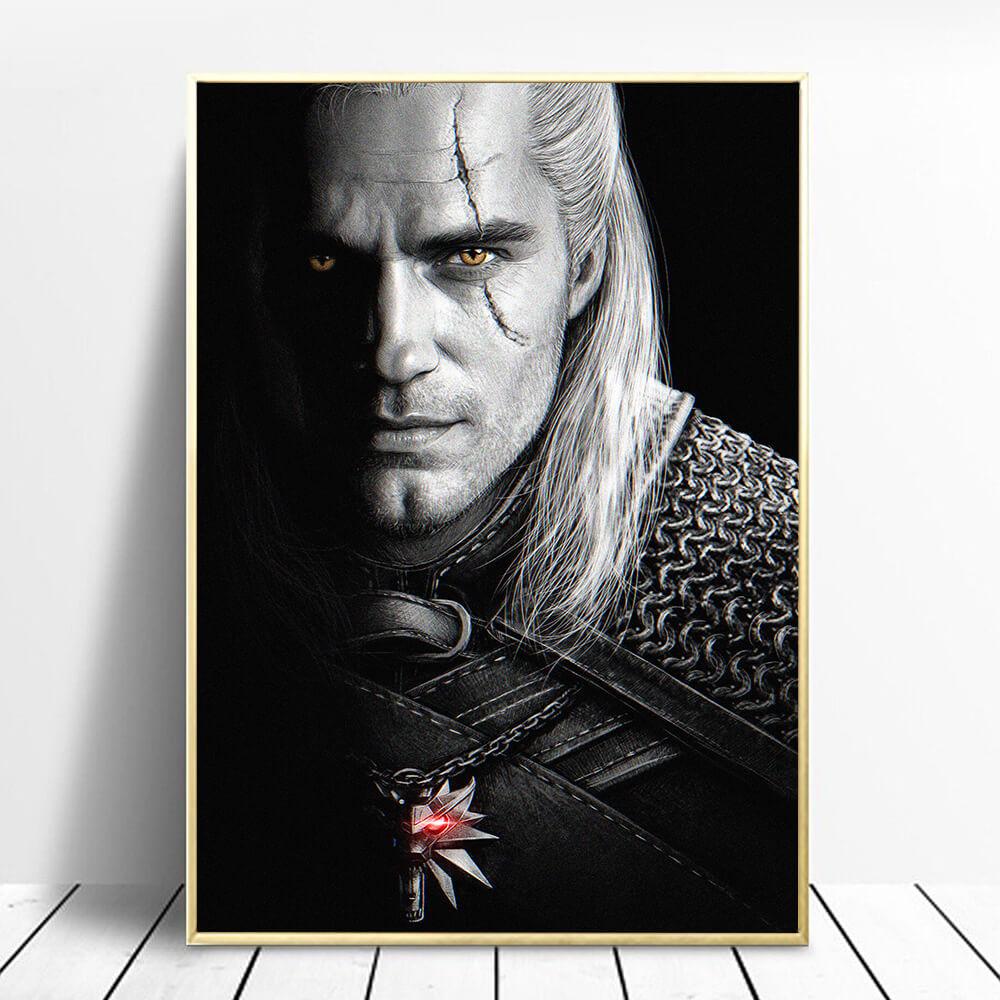 Witcher Henry Cavill Geralt of Rivia Wall Art Poster