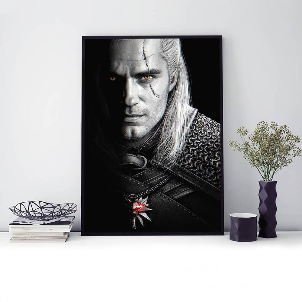 Witcher Henry Cavill Geralt of Rivia Wall Art Poster