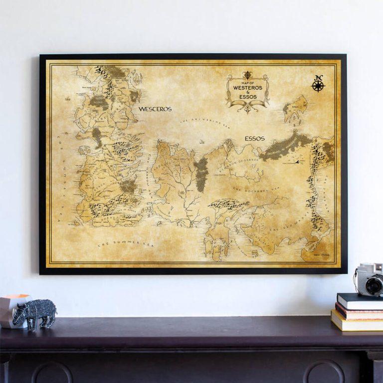 Game of Thrones House of The Dragon Westeros Map